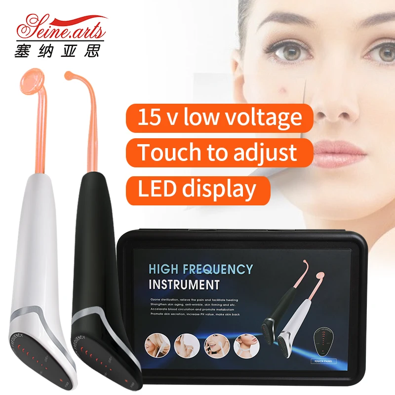 

2021 Up To Date Portable High Frequency Wand Vibration Skin Tightening Acne Treatment Wrinkle Reducing Hair Care Device (LW-058)