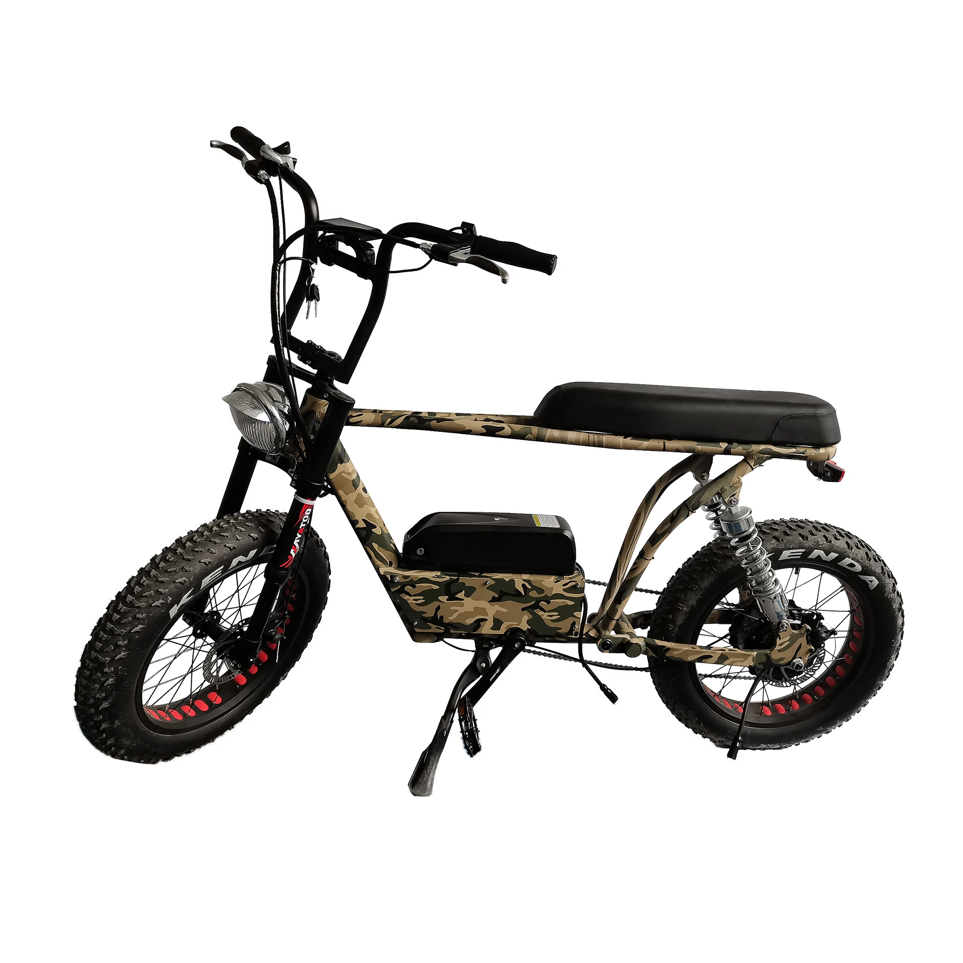 750w1200w Strong Power Full Suspension Long Seat Electric Bicycle