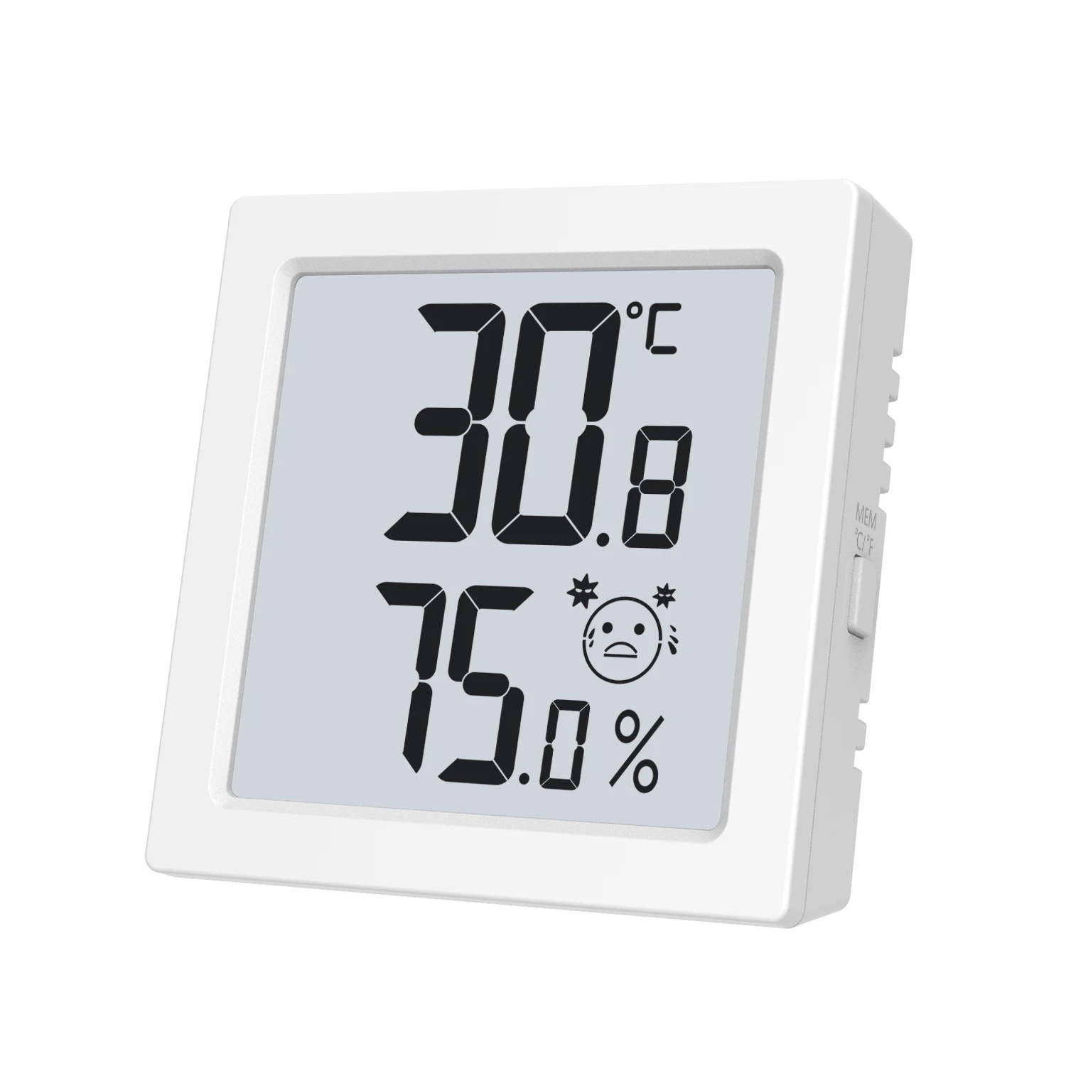 

Mini Small Digital Electronic Temperature Humidity Meters Gauge Indoor Thermometer Hygrometer LCD Display Humidors Greenhouse, White black