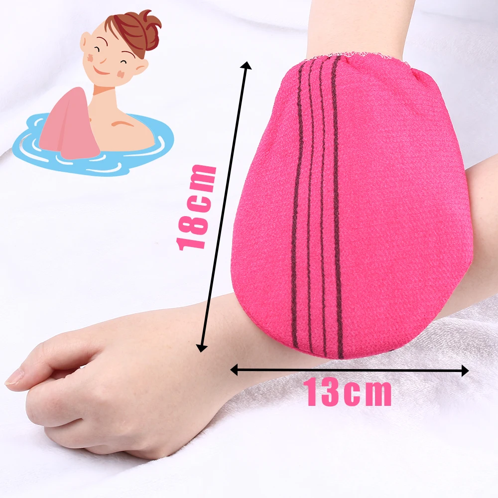 

Markdown sale Green bath gloves silk exfoliating, Customized