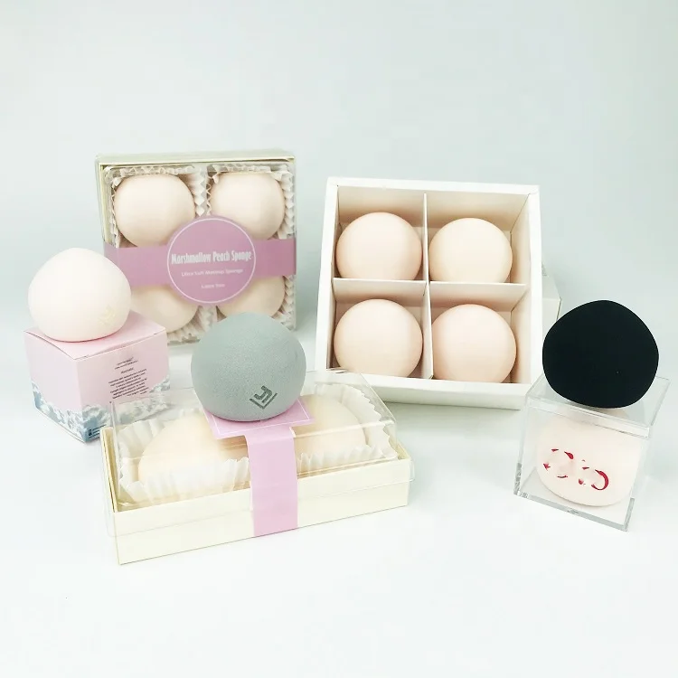 

Original ultra cotton candy soft beauty make up peach shape marshmallow makeup sponge peach sponge