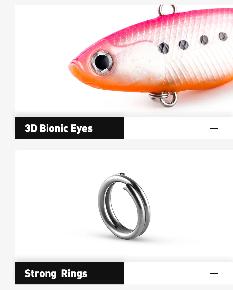 20 Colors In Stock Hard Wired Cheap Soft Lure Pvc Soft Vibes Shads