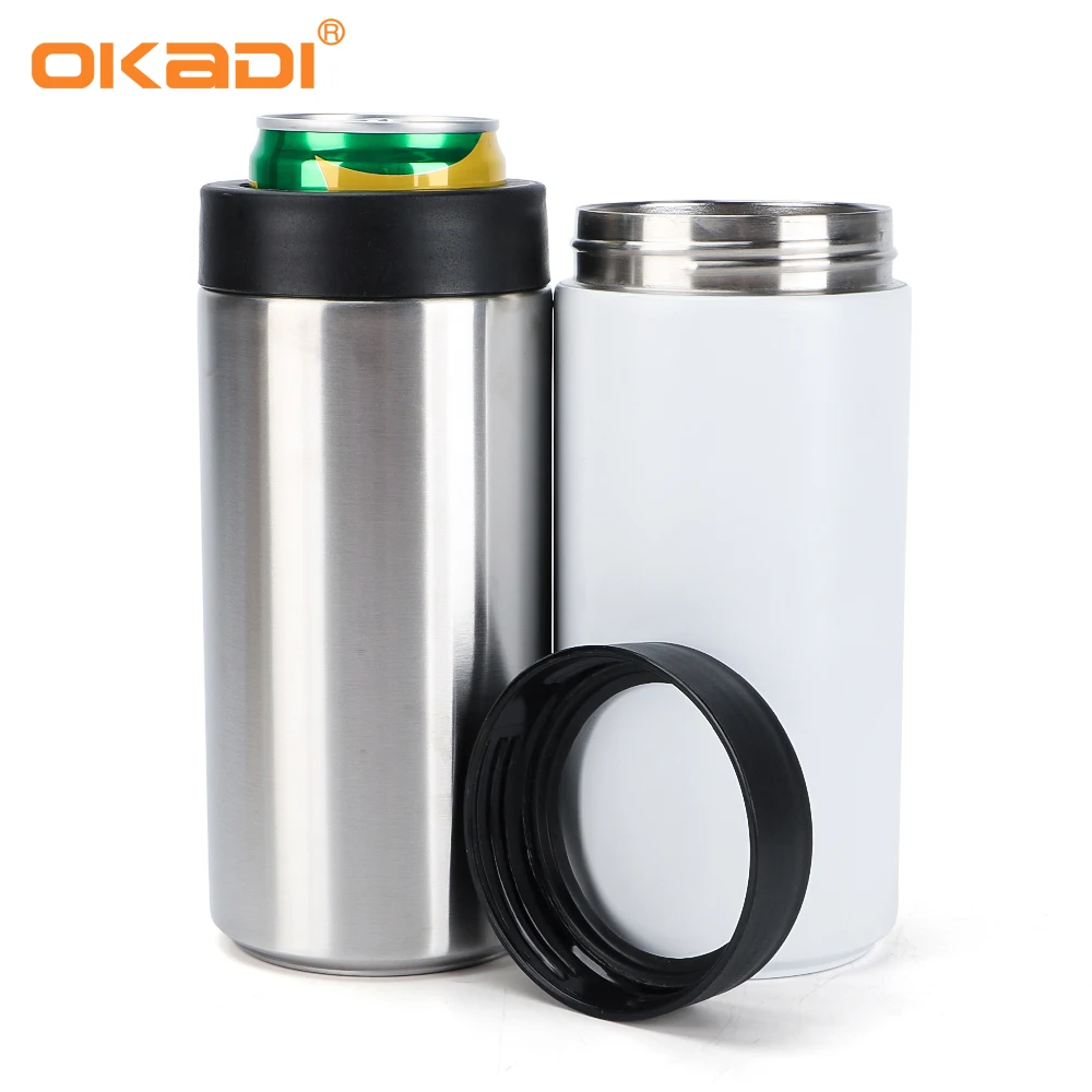 

2020 Custom Stainless Steel Beer Can Cooler 12oz Vacuum Insulated Holder Can Coolers, Customized color