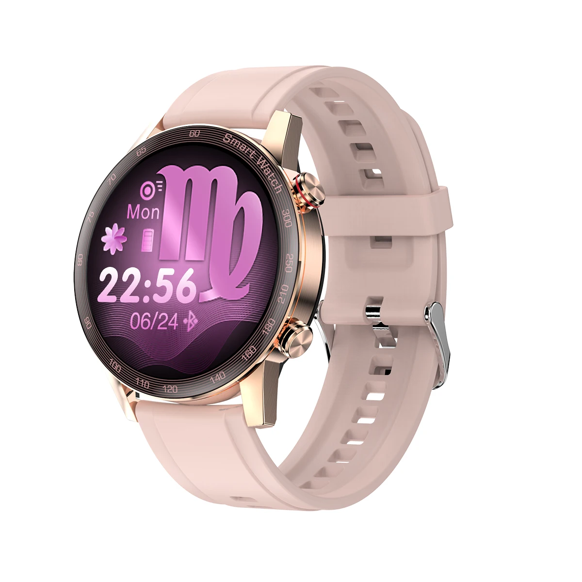 

1.28 inch Women Smart Watch Ak25 IP67 Waterproof With Bt Call Dial Female Health Fitness Tracker Smartwatch