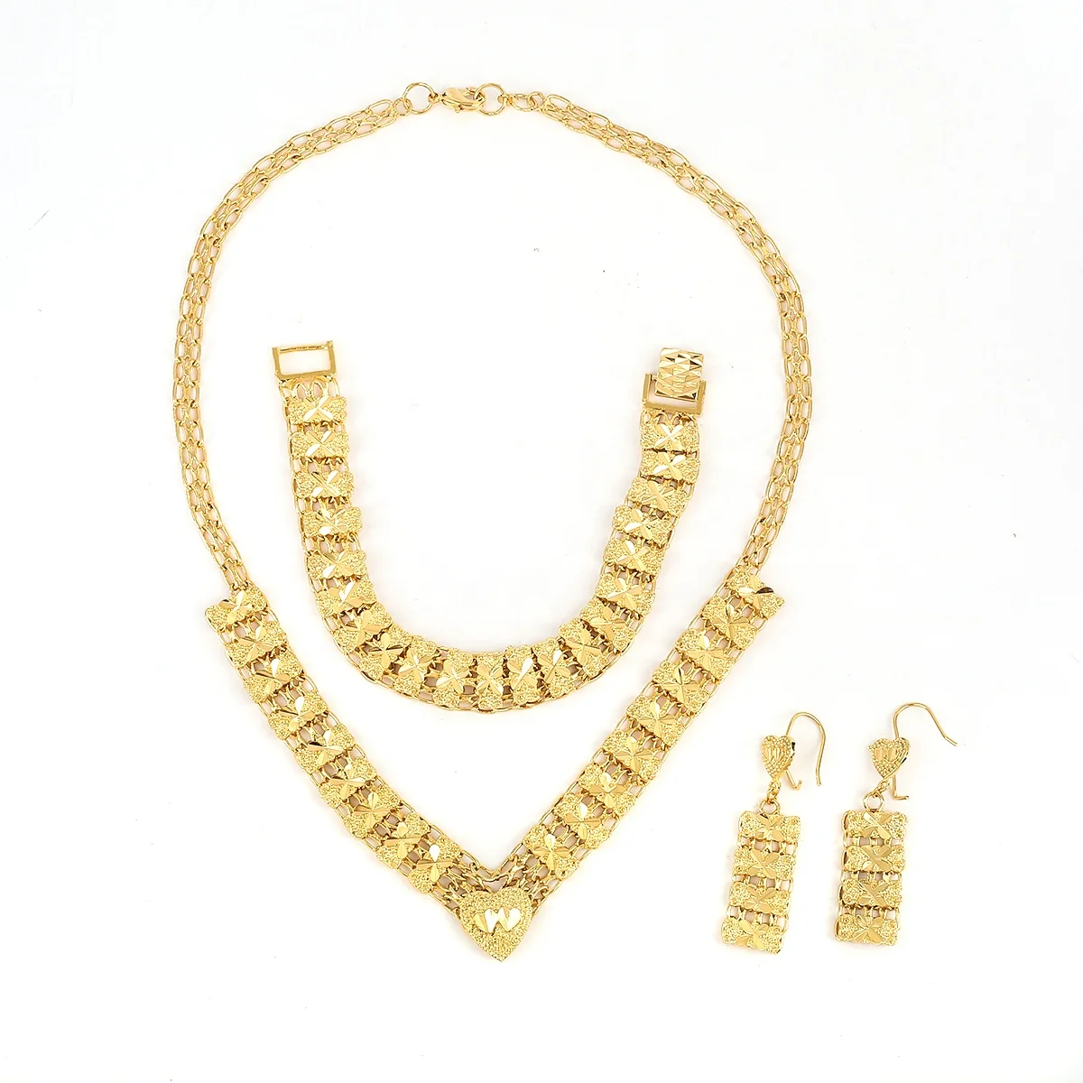 

Ethiopian Dubai Gold Color Jewellery Set Turkish Egyptian Algeria Indian Moroccan Saudi Jewelry