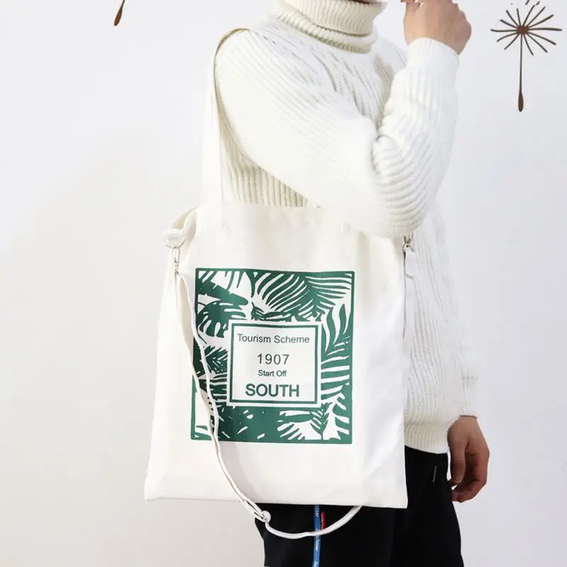 

Biodegradable Cotton Bag Canvas Fabric Eco Friendly Produce Woman Durable New Style Valentines Day Echo Printed A4 Vest