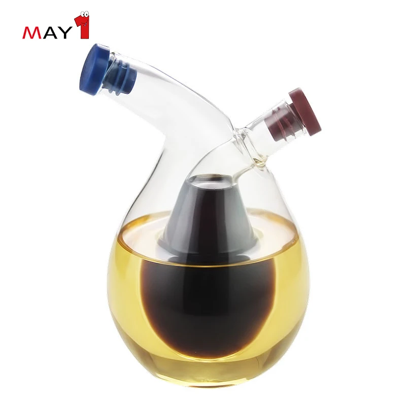 

Heat resistant pyrex glass oil water separator creative oil vinegar dispenser, Transparent