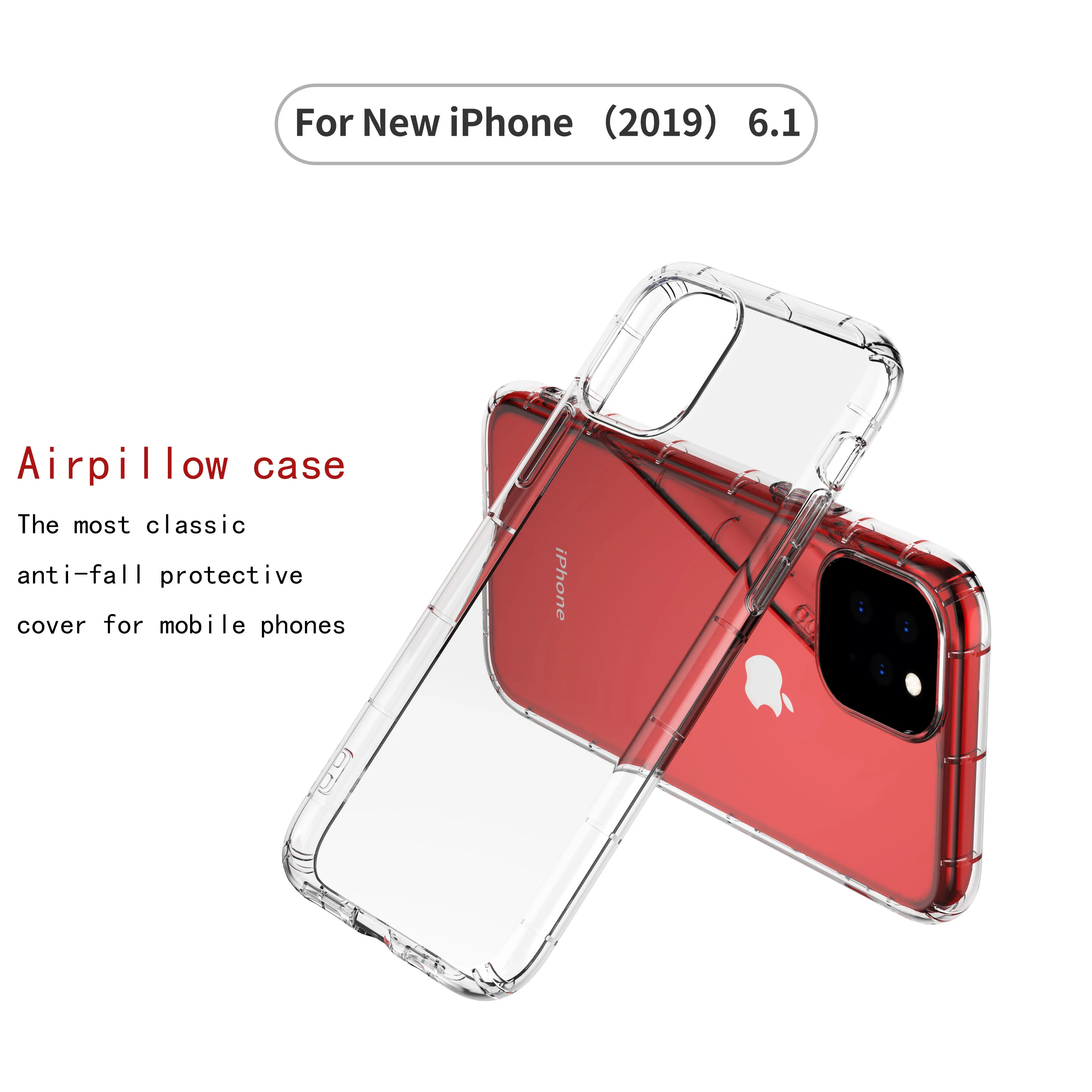 Shockproof Clear Soft Tpu Air Pillow Phone Case For iphone 11 X Xs Mobile Phone Accessories