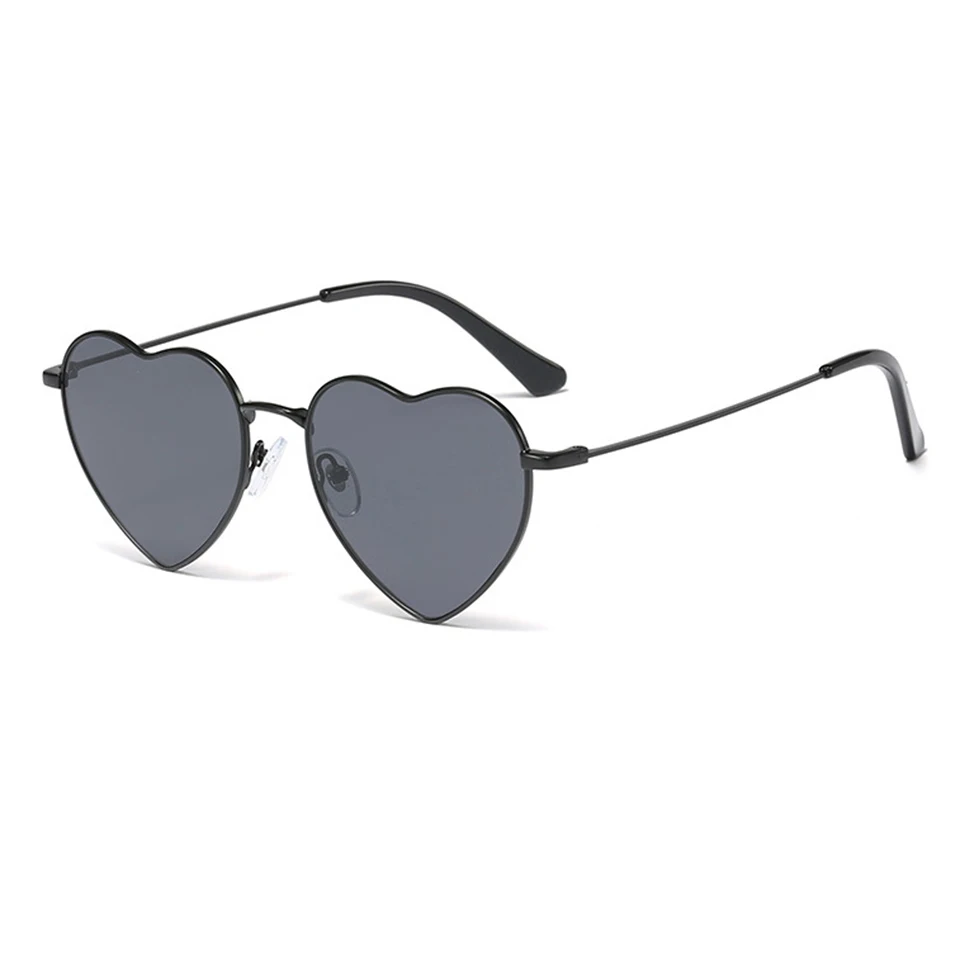 

93325 Heart shape women Sunglasses PC lens fashion retro metal sunglasses