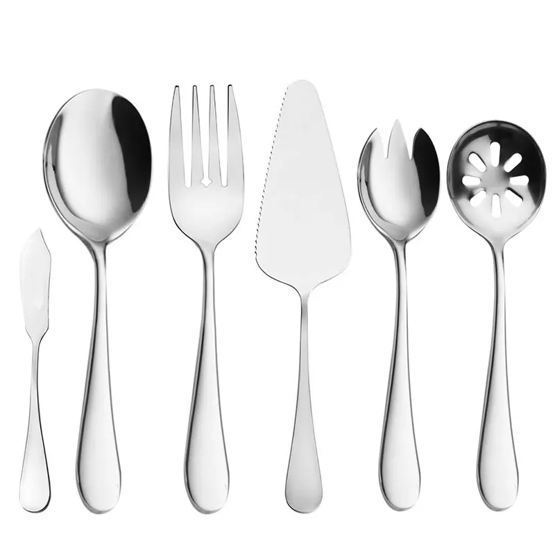 

Utensils Serving Set Flatware Serving Fork Spoon Eco-friendly Stainless Steel for Home and Restaurant Spoons Metal 1-3 Days