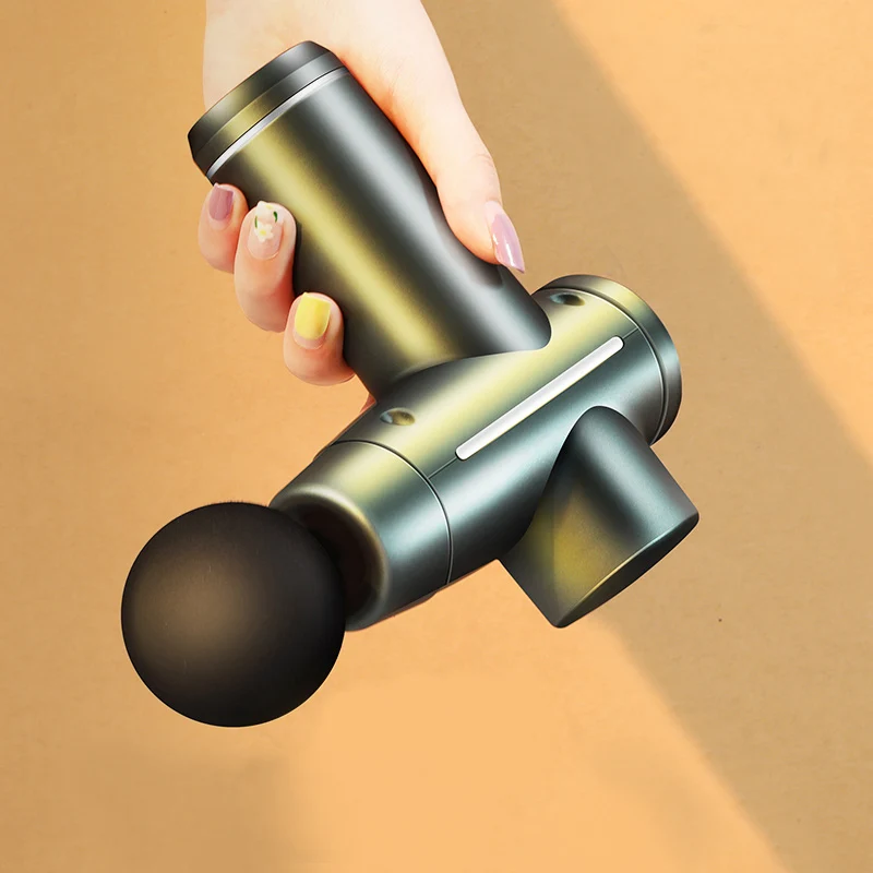 
new design small sports cordless electronic booster vibration percussion mini handle deep muscle massage gun dropshipping 