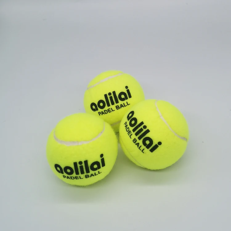 

2022 Hot sale Wholesale price Best Quality pickle 45% wool natural rubber Tennis Padel balls for sports, Customize color