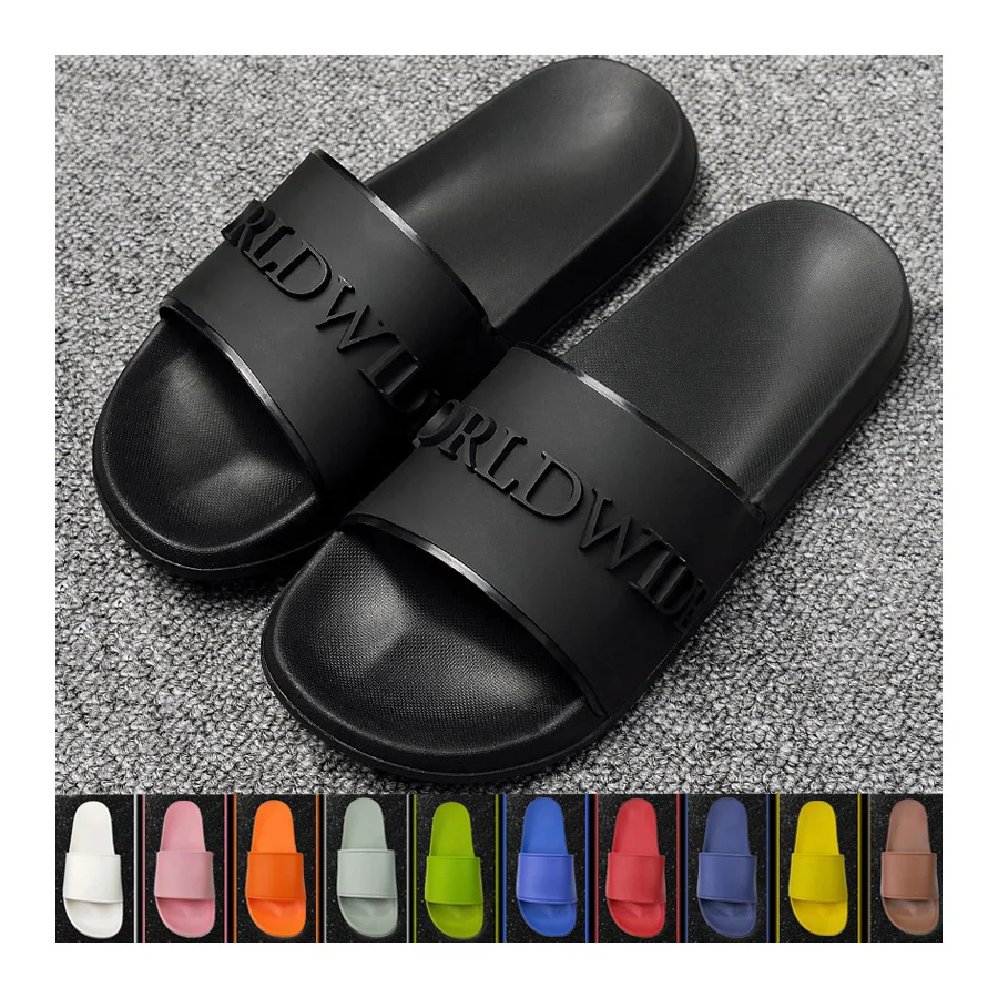 

Custom Platform Slide Shoes Desinger Mens Slippers Slides Men 2020 Summer New Fashion Valve Pvc Customize Bandanna, Customized color