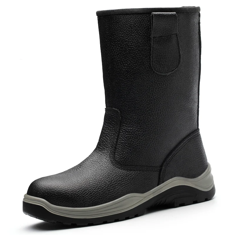 

Security High Ankle Oil Field work boots Safety Boots, Black