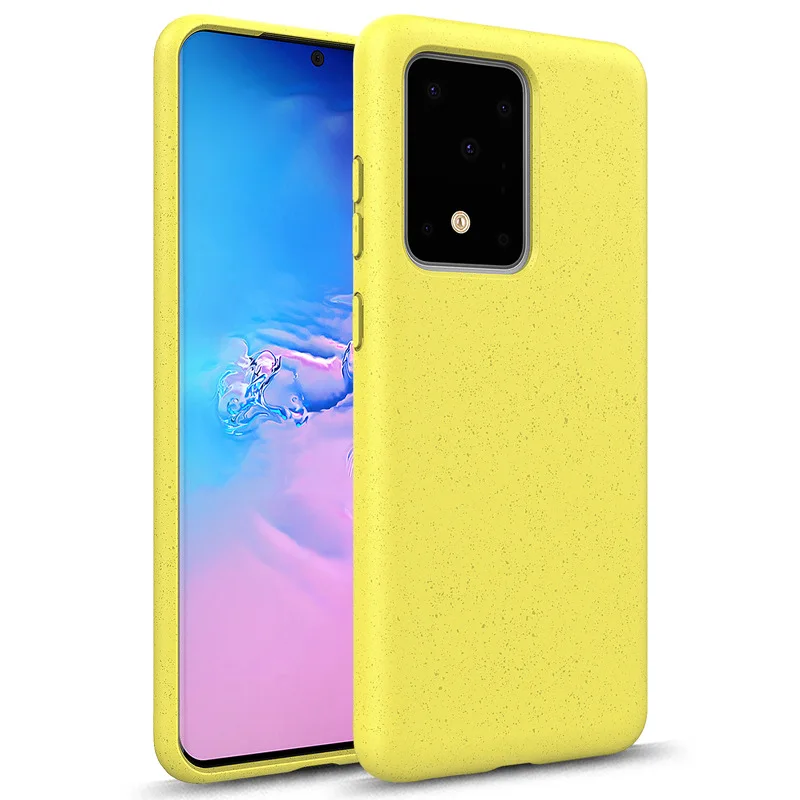 

Environmentally friendly degradable wheat straw mobile phone case for Samsung Galaxy S20 Plus Ultra for iPhone 11 Pro Max XS Max