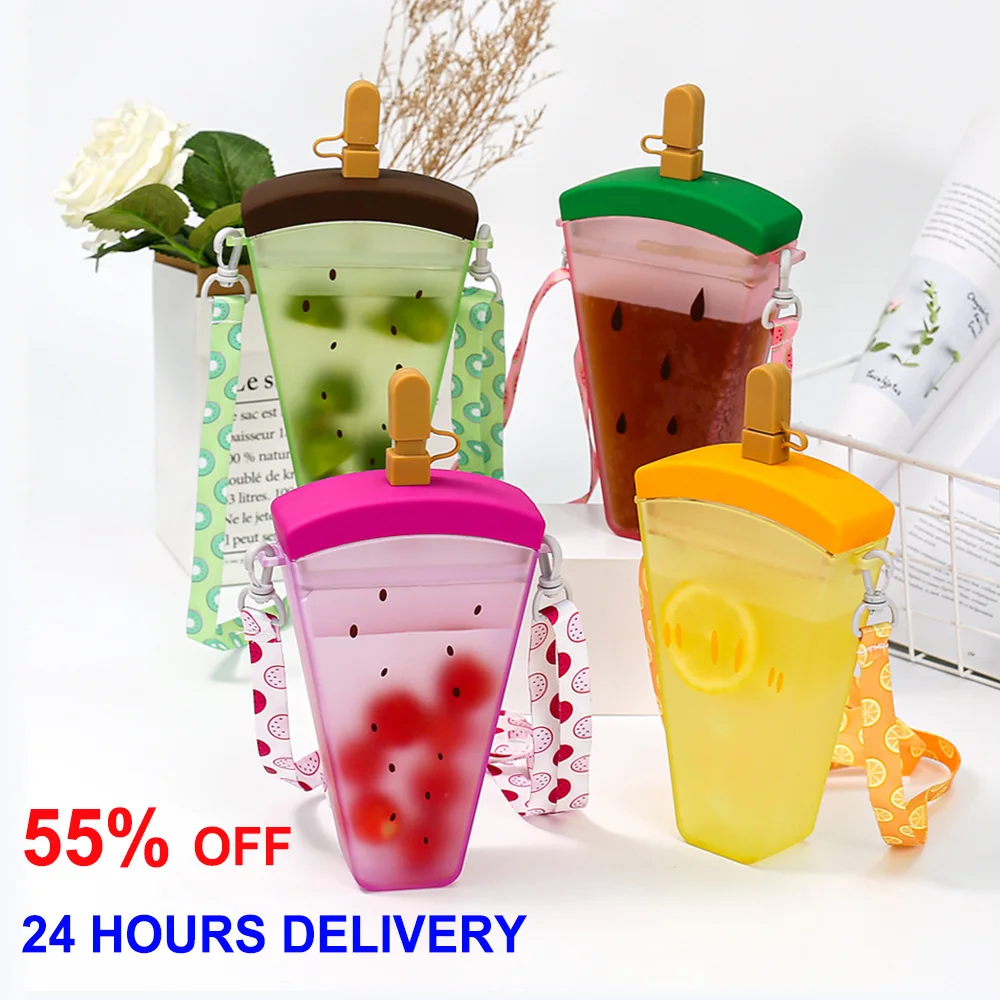

Ins Cute Girls Straw Water Cup Bottle Female Student Casual Summer Handbag Crossbody Popsicle Drinking Purses Shoulder Bag 2021