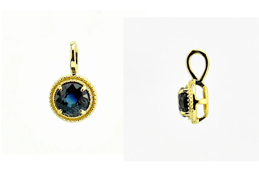 Gold Jewelry Custom Gold Birthstone Gemstone Pendants Charm Necklace