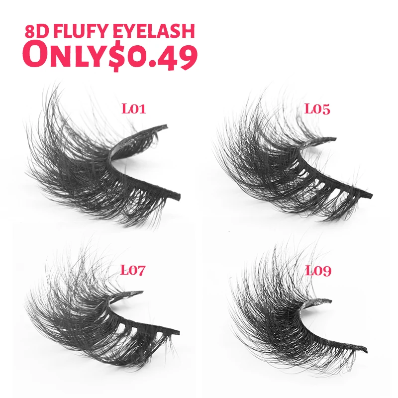 

Own Brand lash supplies Mink fluffy eye lashesh With Private Labelfaux cils Book With fakr wispy eyelashes