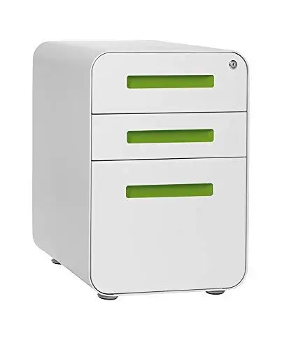 

Round side metal 3 drawer office cabinet office use mobile pedestal filing cabinets, Customized ral color