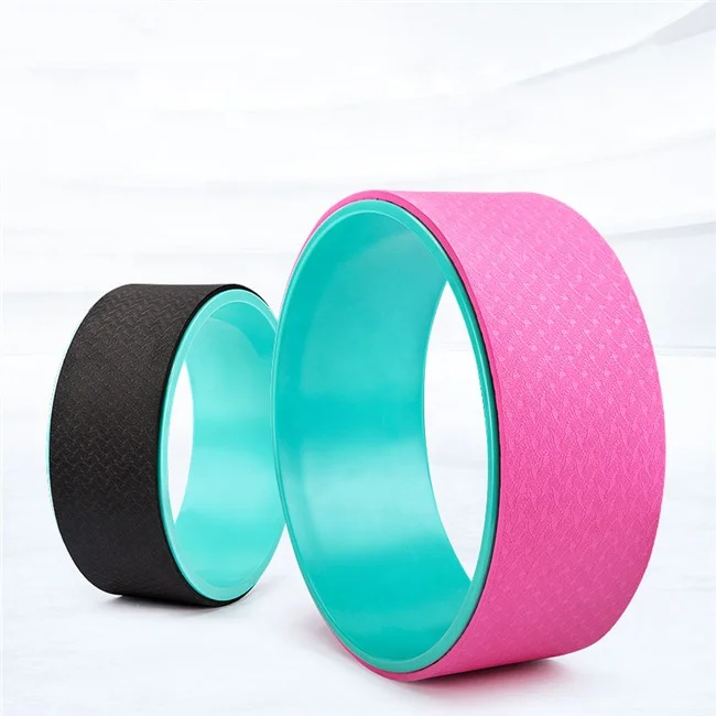 

China Factory Price Eco-friendly yoga accessories fitness TPE and ABS Yoga Wheel