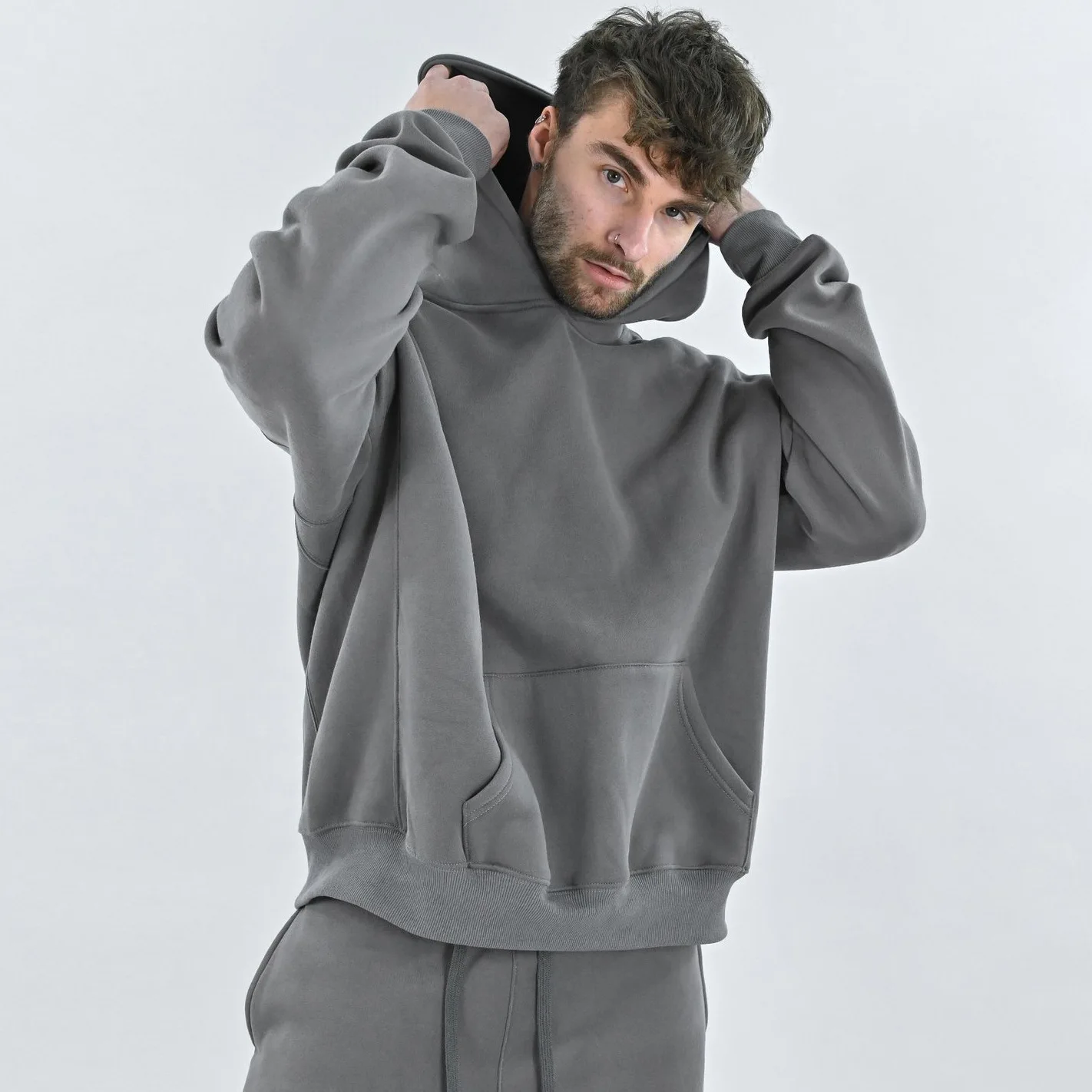 

Running wear high quality Custom Oversized Hoodie training wear cotton pullover men hoodies