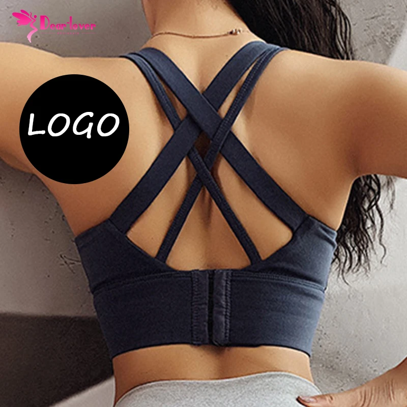

2022 New Women High Impact Sports Wear Adjustable Strap Sports Top Fitness Yoga Sports Bra for Ladies