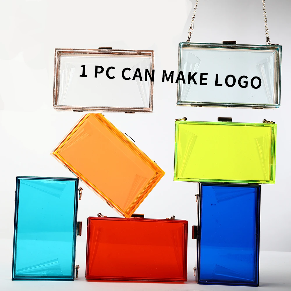 

2021 luxury women wedding hand bag bridal handbag transparent clutch party acrylic evening bags clear purse custom