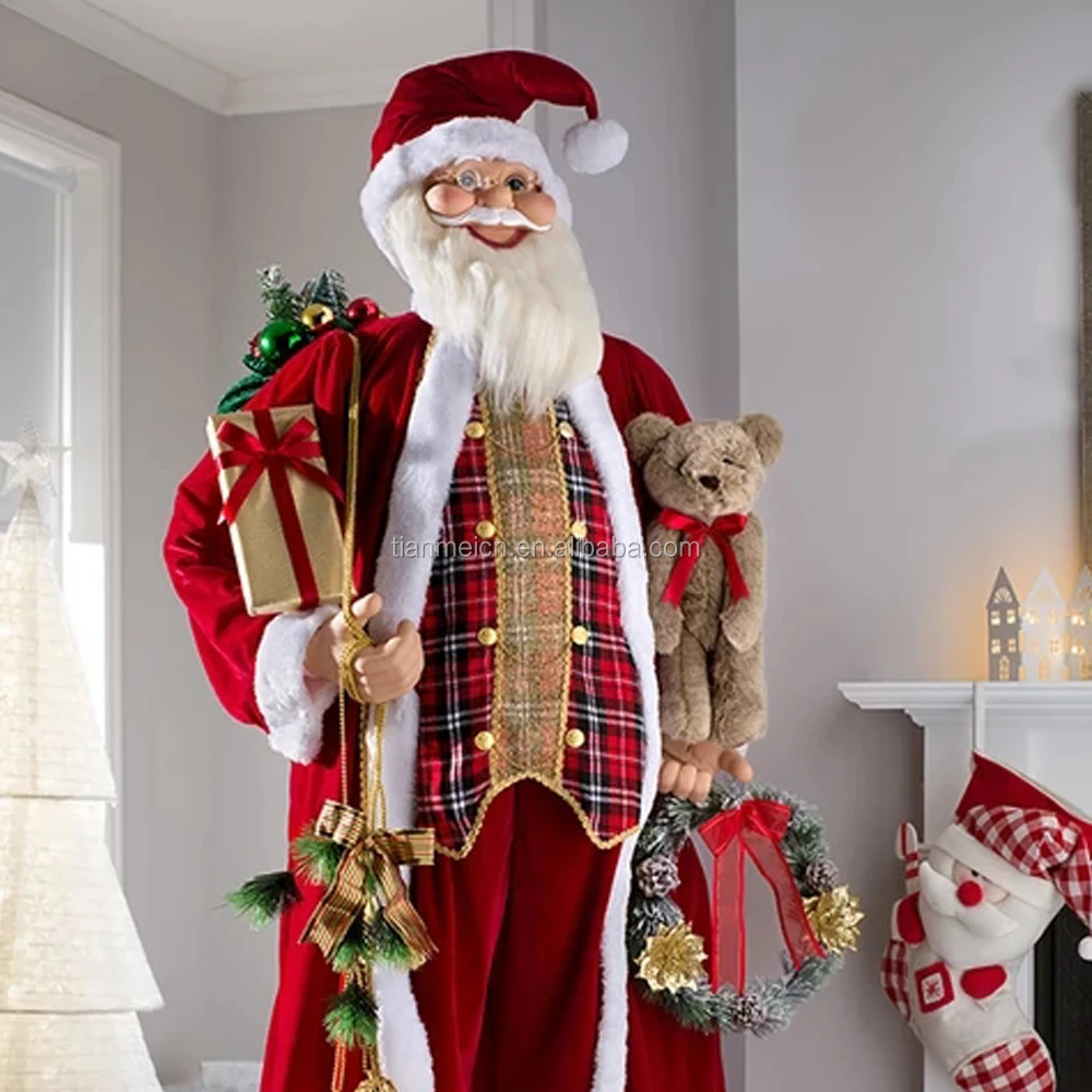 Home Accents Holiday 5 Ft Life Size Standing Santa Claus at Barbara ...