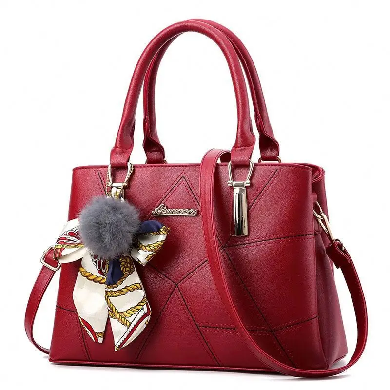 

2021 Luxury Pu Leather Women Shoulder Bag Women Tote Hand Bag Lady Handbag Bags From China Wholesale, 7 colors