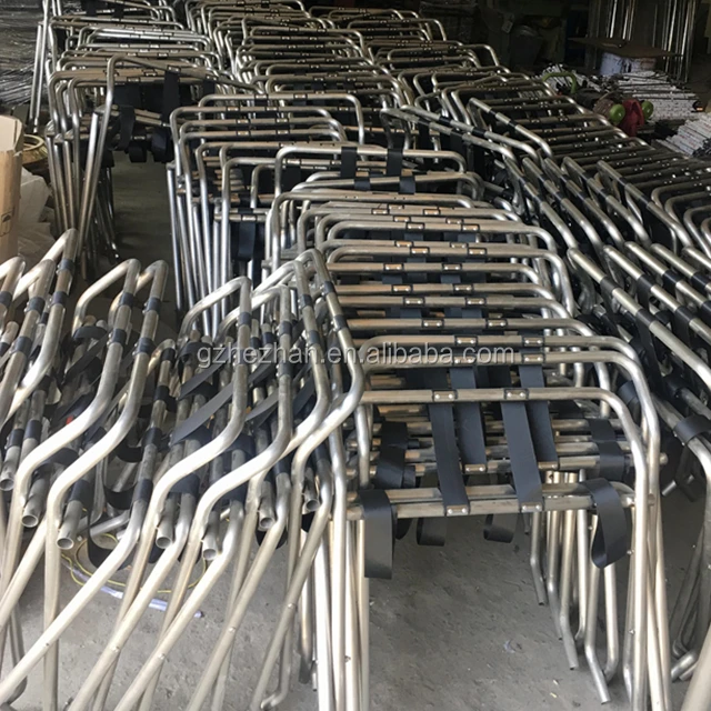 
Stainless Steel Folding Luggage Stand Metal Tubular Luggage Racks For Hotel Guestroom 