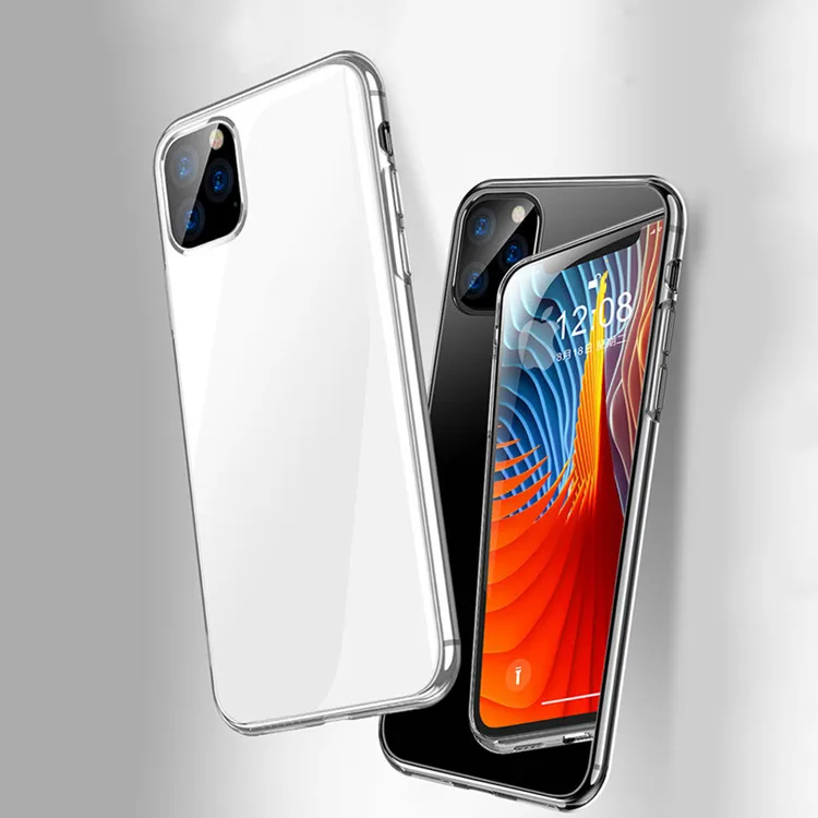 

Hot selling slim transparent soft TPU back cover clear shockproof cell phone cases for iPhone X XS 11 pro max