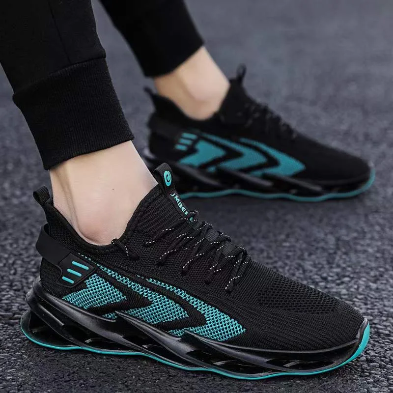 

Hot sale cotton polyester lining mesh knitted men sport sneakers, Mixed