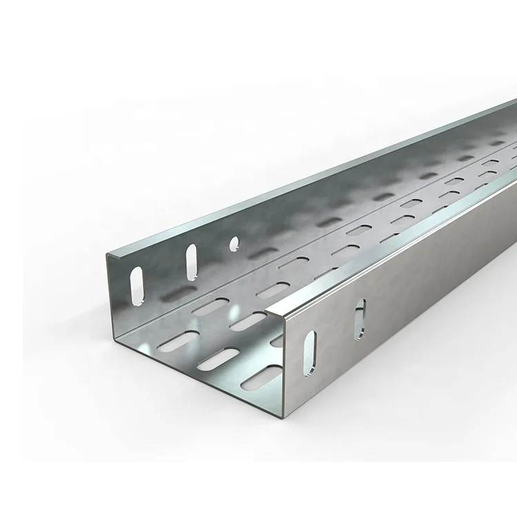 
metal cable tray and Galvanized steel Perforated cable tray 3000x100x50x1.2mm  (62405630970)