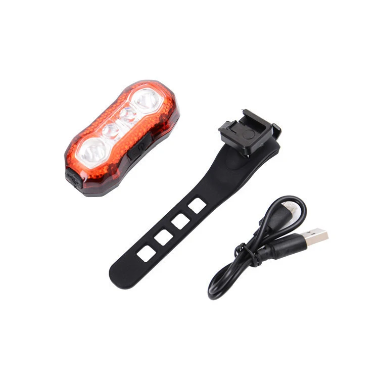

USB rechargeable mountain bike bicycle night warning taillights, As shown
