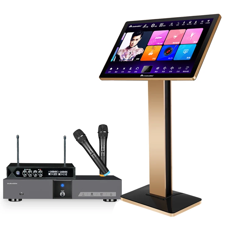 

InAndOn 4K Touch Screen HDD V5 MAX Karaoke System Machine Singing Family Party KTV Videoke Karaoke Machine Player Professional
