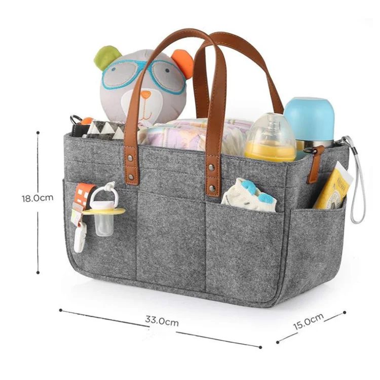 

Best selling items foldable nappy wet bag 3 in 1 felt adult baby diaper bag