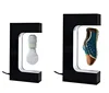 2019 New Innovative Product Wholesale LED Light Levitation Magnetic Rotating Floating Shoe Display Device Stand Rack For Gifts/