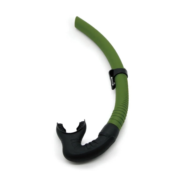 

Free diving Snorkel Flexible Roll Up Snorkel for Scuba Diving, Spearfishing and Snorkeling, Green