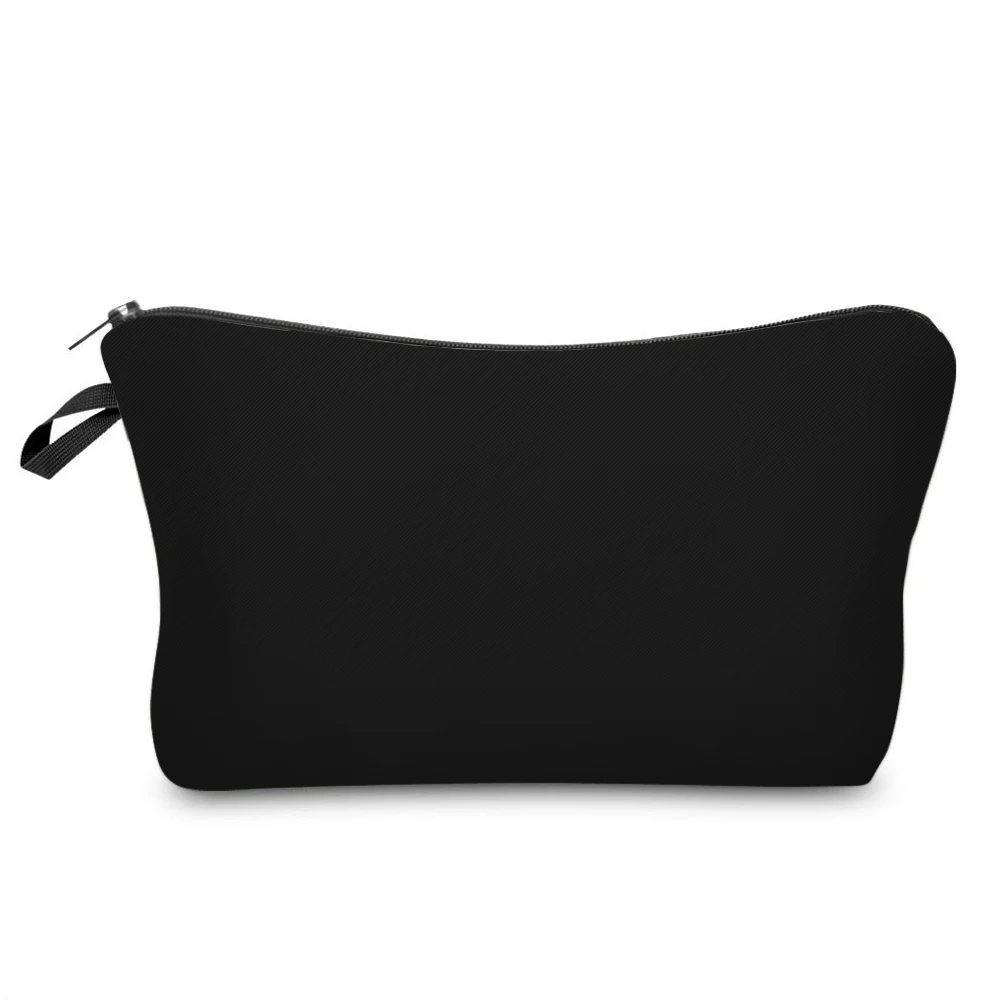 

Wholesale Custom Private Label Black Cosmetic Bag Toiletries Storage Bag Travel Makeup Pouch