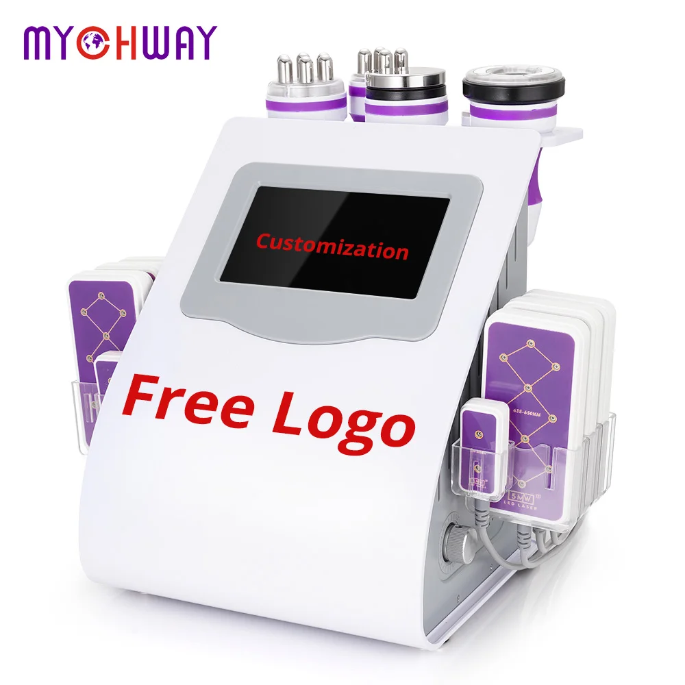 

Mychway body slimming rf lipo lasers radio frequency 6 in 1 ultrasonic cavitation machine MS-54D1S