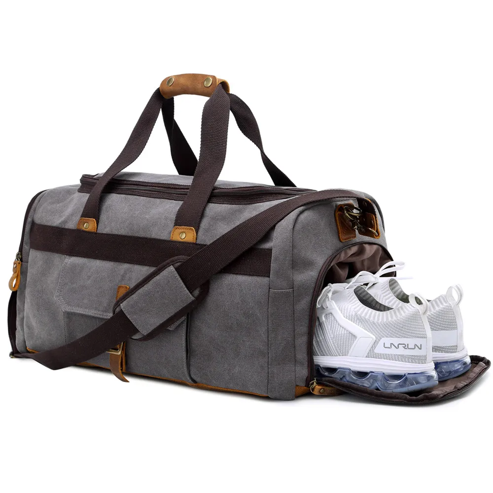 

High Quality Large Capacity Travelling Canvas Tote Bag Travel Bag, Navy