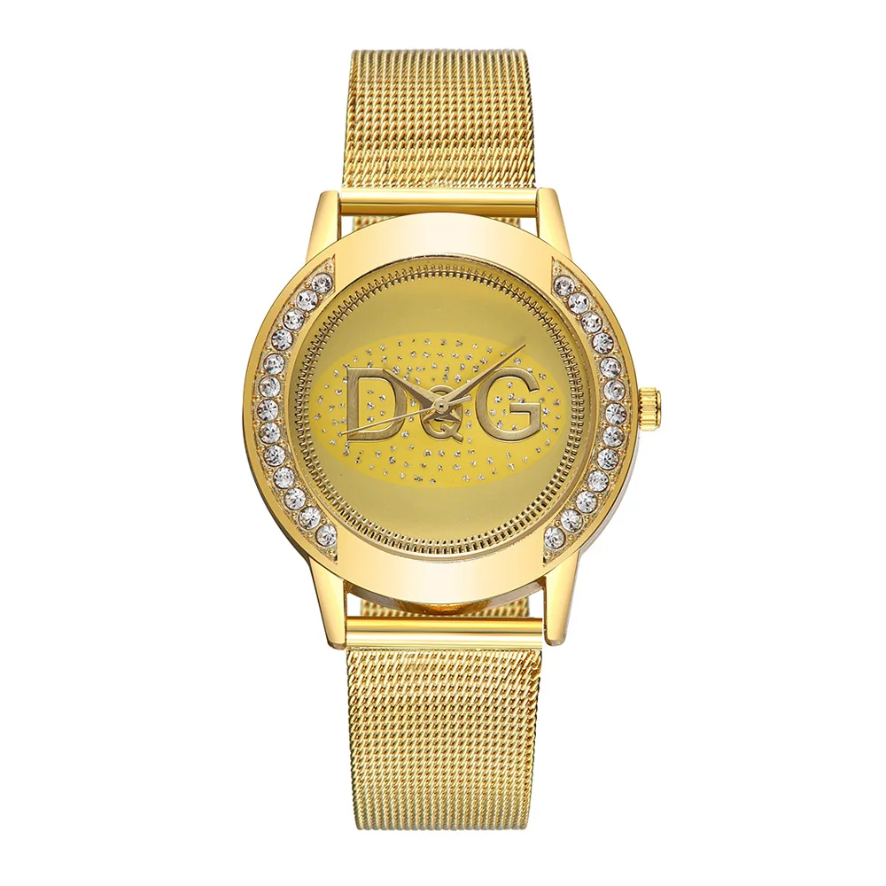 

Manufacturer wholesale direct supply set diamond steel wire belt ladies watch