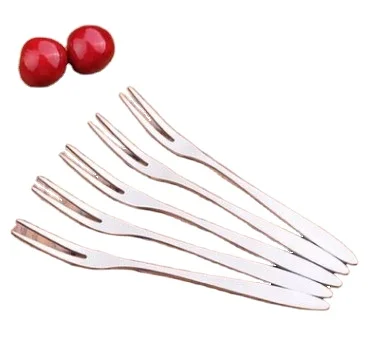 

304 Stainless Steel Fruit Fork Thickening Cake Fork Fruit Children's Tableware Mooncake Fork Gift Customization