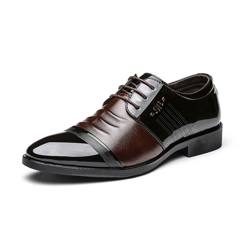 

Wholesale Custom Rubber Breathable Genuine Leather Formal Casual Shoes For Men