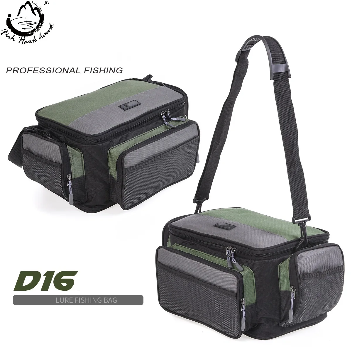 

Good Quality Durable Portable Outdoor fishing gear bag With Tackle Bag Storage, Black