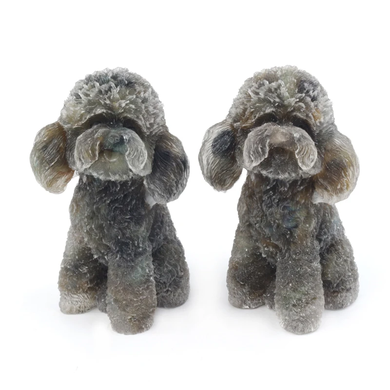 

Wholesale Natural Crystal Carved Crystal Animals Cute Dog