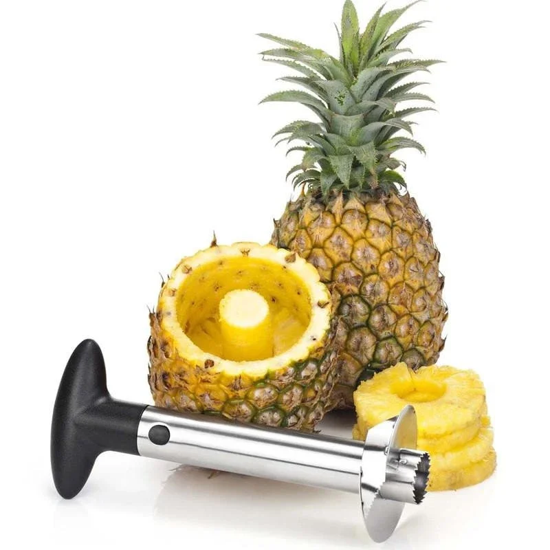 Metal Kitchen Ware Stainless Steel Core Peeler / Slicer / Cutter For Pineapple