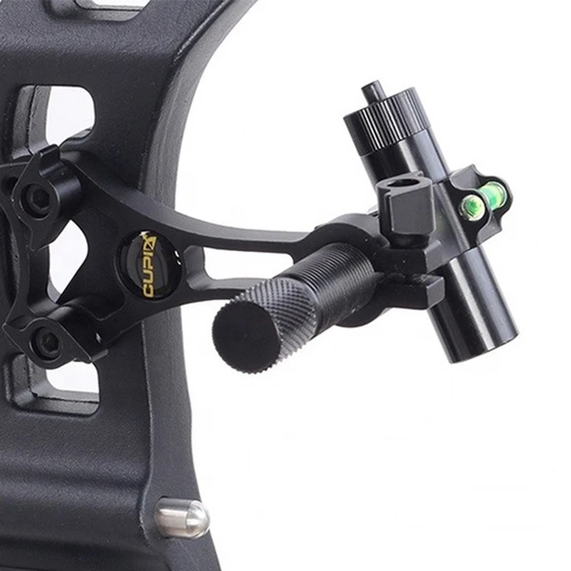 

Compound Bow Sight with Laser Bow Sight Archery Shooting Metal Center Aligner for Bow Hunting, Black