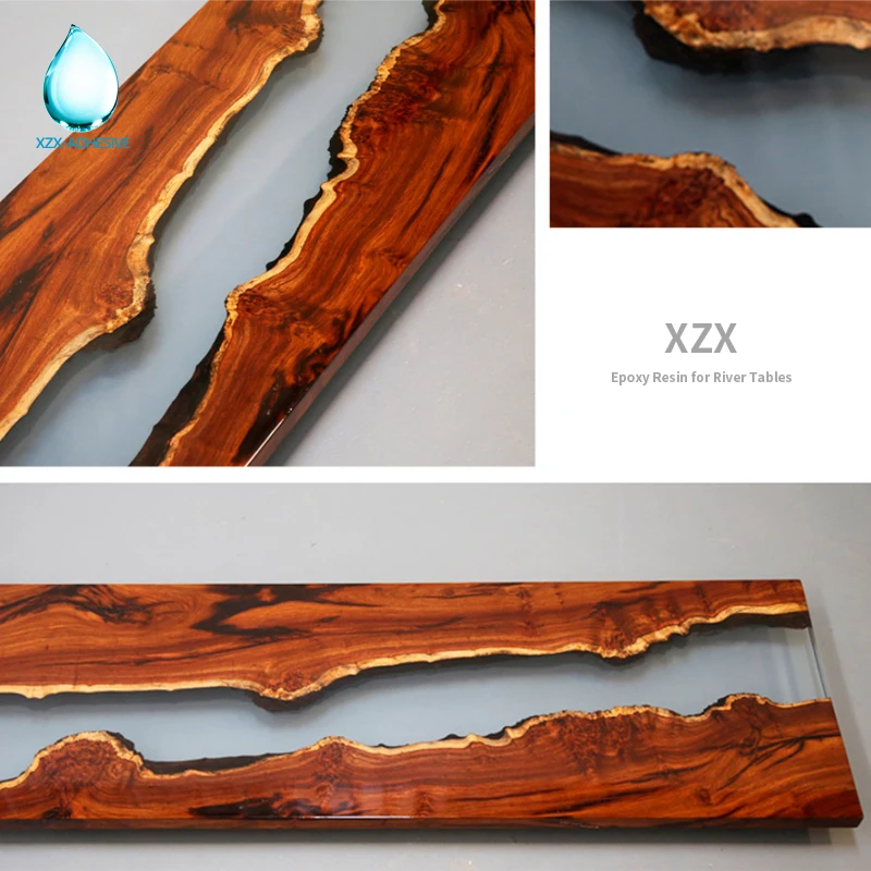 
NO Bubbles , NO Scratches ,Top glass Epoxy Resin AB adhesive Glue for wooden table and furniture factory directly 