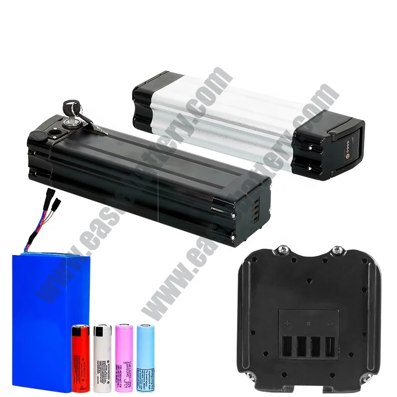 

24V 10Ah 350W Li-ion E-bike Battery for Electric Bicycle Two Output 24v 10ah lithium silver fish battery pack